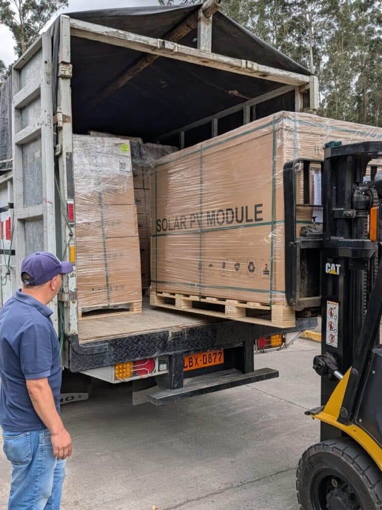 Paneles solares en Ecuador
